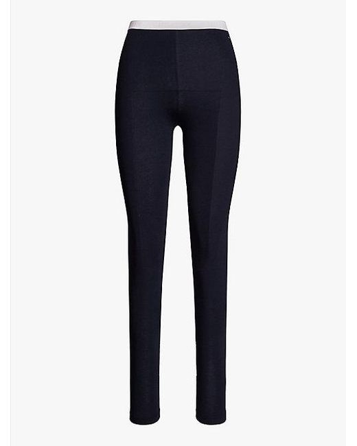 Tommy Hilfiger Hilfiger Monotype Legging Met Logotailleband in het Blue