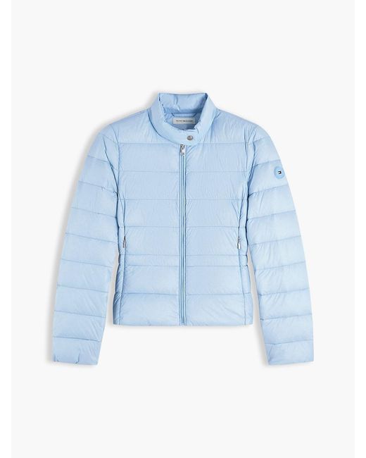 Tommy Hilfiger Blue Slim Lightweight Packable Down Jacket