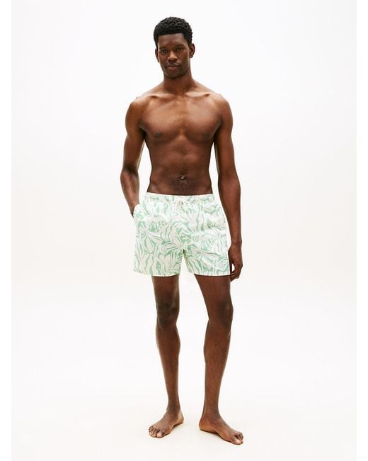 Tommy Hilfiger Multicolor Essential Print Mid Length Swim Shorts for men