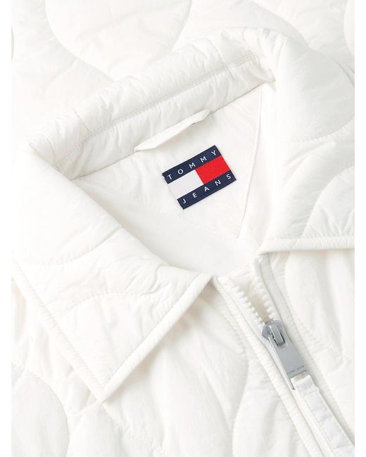 Tommy Hilfiger White Water Repellent Quilted Relaxed Jacket