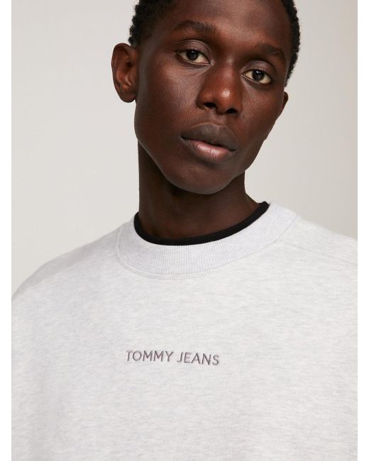 Tommy Hilfiger Natural Classics Logo Boxy Fleece Sweatshirt for men