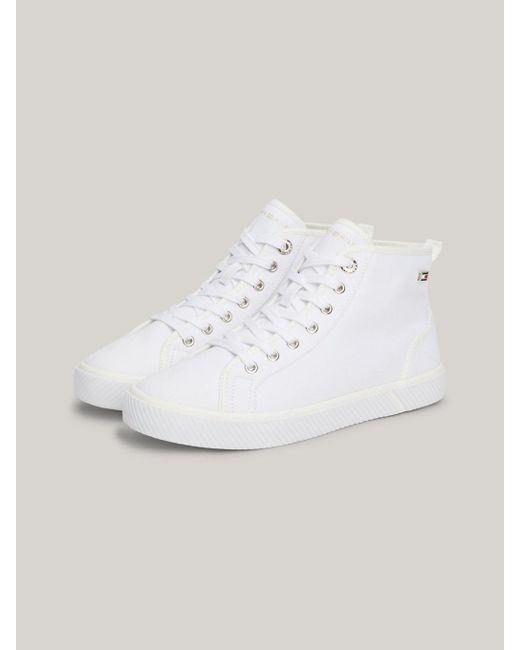 Tommy Hilfiger Natural Canvas High-top Trainers