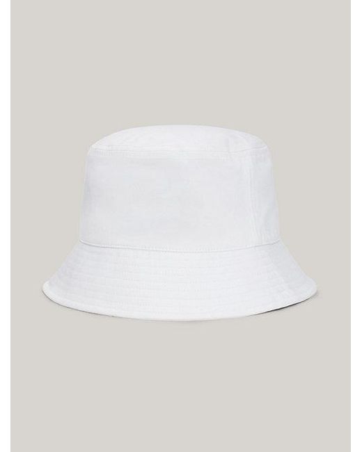 Sombrero de pescador Heritage con logo Tommy Hilfiger de hombre de color White