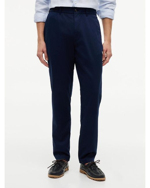 Tommy Hilfiger Red Dover Elasticated Regular Twill Chinos for men