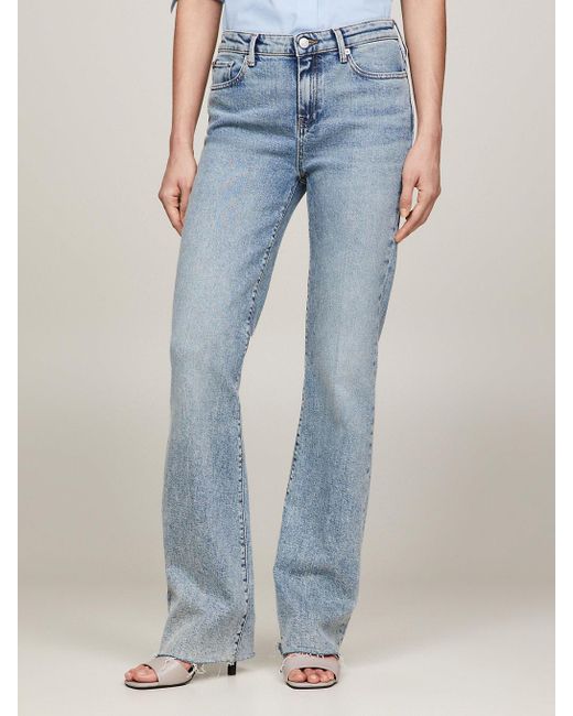 Tommy Hilfiger Blue Mid Rise Bootcut Jeans