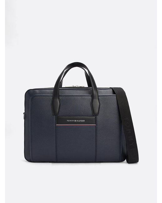 Tommy Hilfiger Blue Th Business Corporate Slim Laptop Bag for men