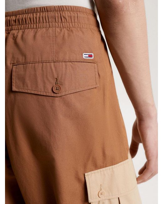Tommy Hilfiger Brown Cargo Parachute Trousers for men