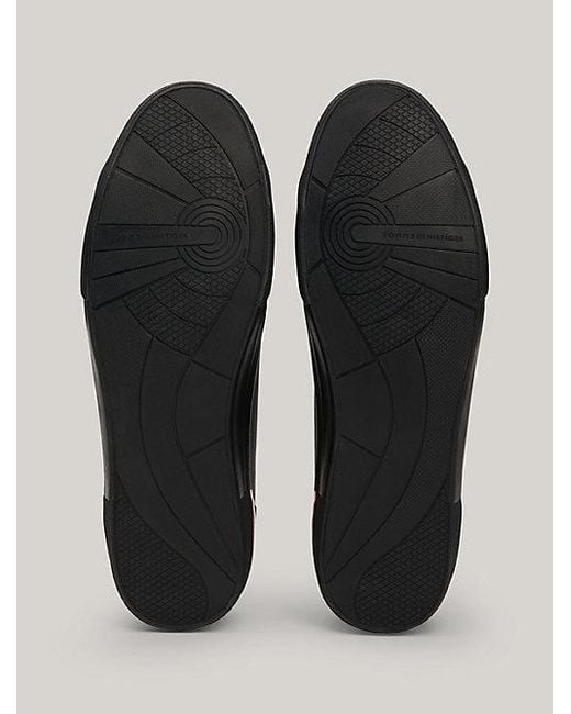Zapatillas con ribete distintivo Tommy Hilfiger de hombre de color Black