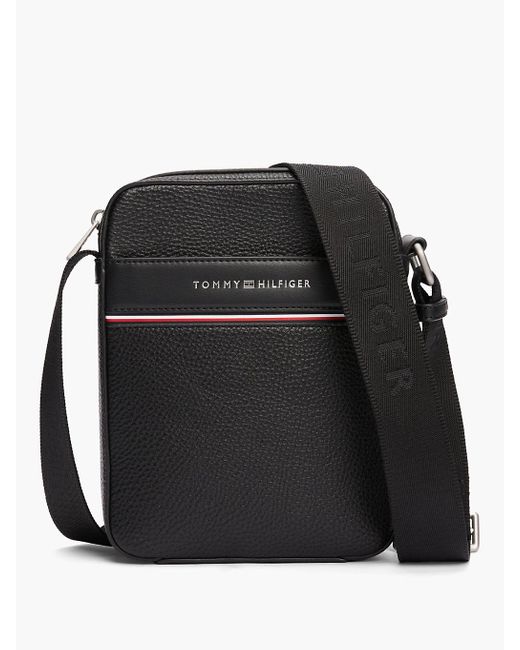 Tommy Hilfiger Black Th Business Corporate Reporter Bag for men