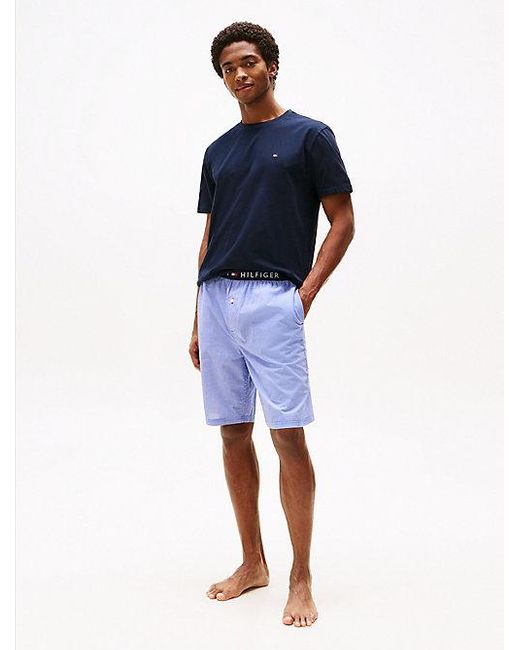 Pijama Corto Estampado Tommy Hilfiger de hombre de color Blue