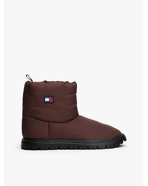 Tommy Hilfiger Warm Gevoerde Snowboot Met Profielzool in het Brown