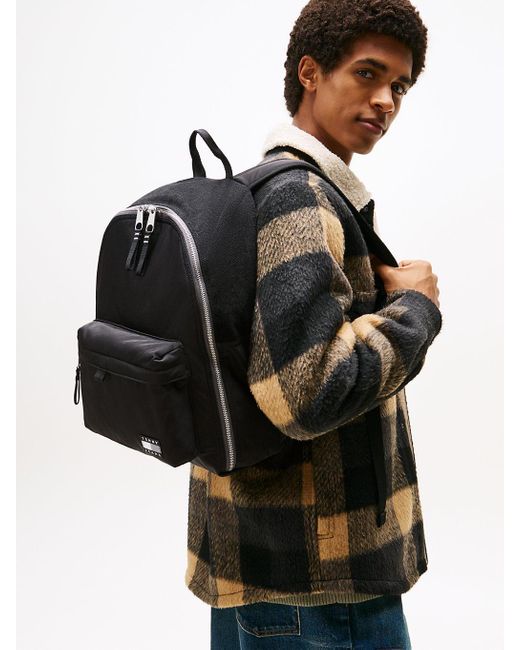 Zaino Tech Con Logo Tono Su Tono di Tommy Hilfiger in Black da Uomo