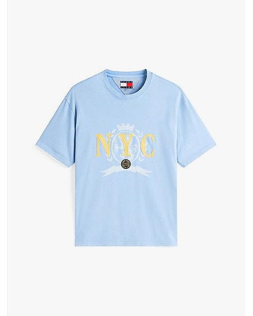 Tommy Hilfiger Relaxed Fit T-Shirt Met Embleem in het Blue voor heren