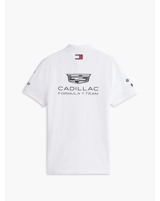 Tommy Hilfiger White Th X Cadillac Formula 1® Team Regular Polo Shirt for men