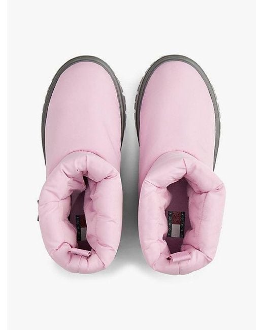 Botas De Nieve Con Suela Dentada Tommy Hilfiger de color Pink