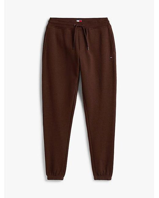 Tommy Hilfiger Slim Jogger Met Boorden En Geborduurde Vlag in het Orange voor heren