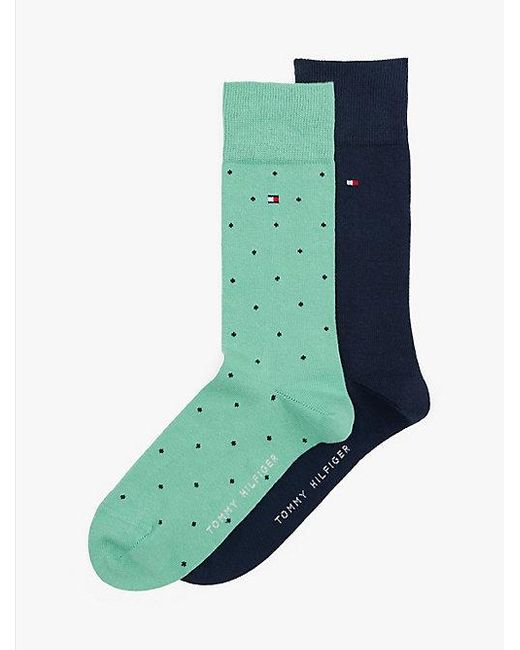 Tommy Hilfiger 2Er-Pack Gepunktete Socken in Green für Herren