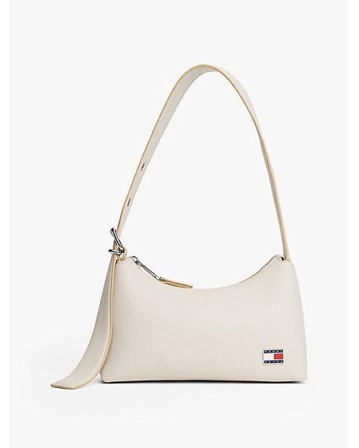 Tommy Hilfiger Natural Schultertasche Mit Logo-Emblem