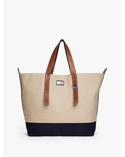 Tommy Hilfiger The Runway Collection Tote-Bag Aus Canvas in Blue für Herren