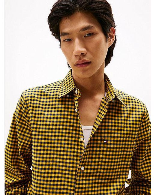 Camisa De Sarga Con Cuadros Tommy Hilfiger de hombre de color Multicolor