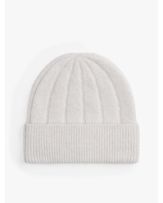 Bonnet Doux En Laine À Drapeau Tommy Hilfiger en coloris White