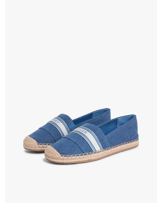 Tommy Hilfiger Blue Canvas Espadrilles
