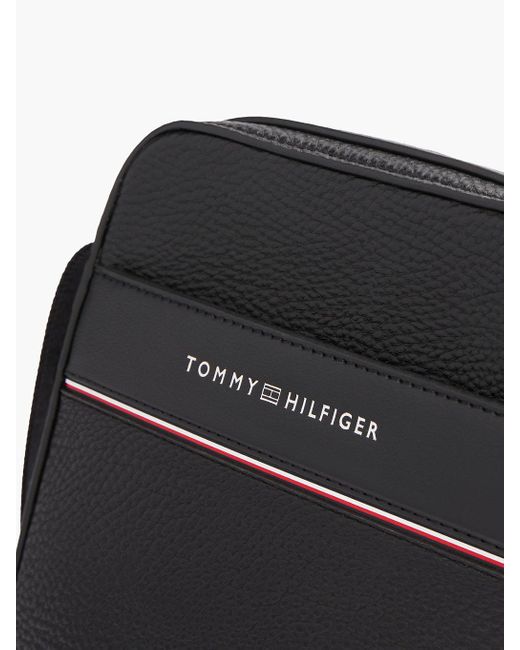 Tommy Hilfiger Black Th Business Corporate Reporter Bag for men