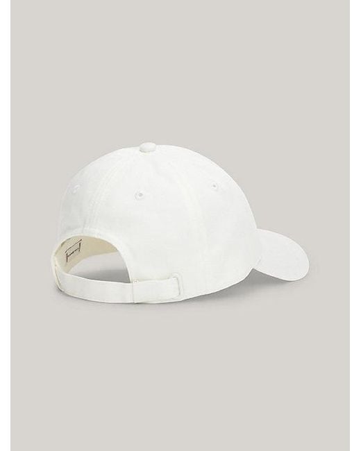 Gorra de béisbol con logo bordado Essential Tommy Hilfiger de color White