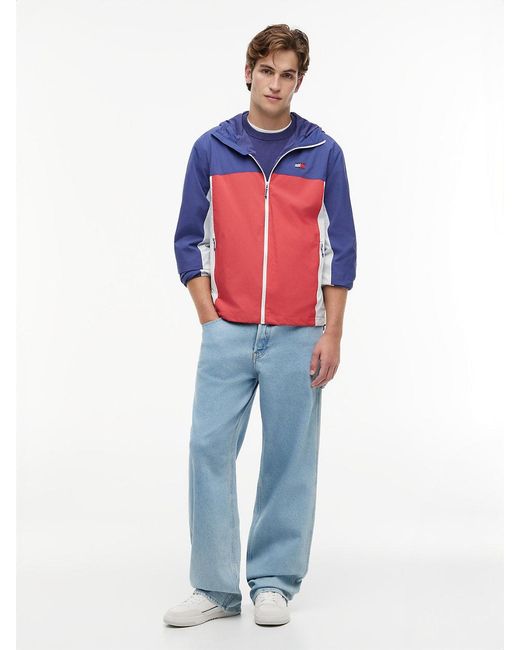 Tommy Hilfiger Blue Packable Ripstop Relaxed Hooded Jacket for men