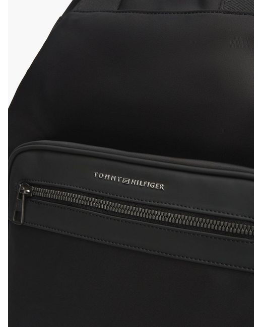 Sac À Bandoulière Et Logo En Métal Tommy Hilfiger pour homme en coloris Black