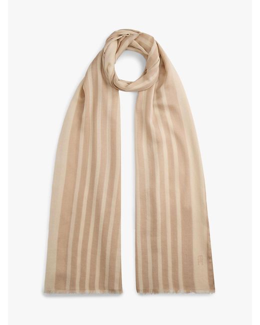 Tommy Hilfiger Natural Chic Th Monogram Rectangular Scarf