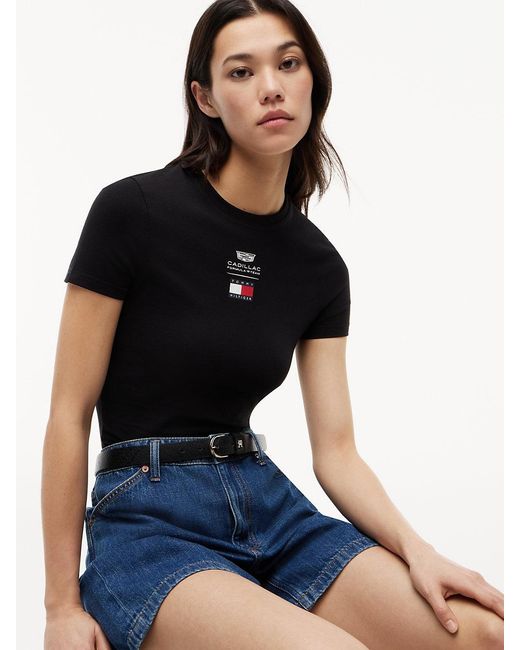 Tommy Hilfiger Blue Th X Cadillac Formula 1 Team Logo Fitted T-Shirt