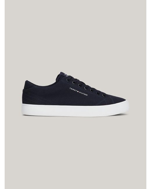 Tommy Hilfiger Blue Essential Canvas Lace-up Trainers for men