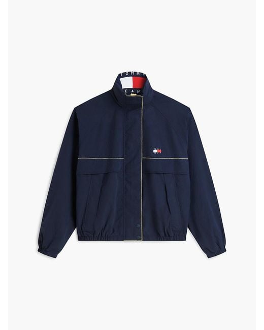 Tommy Hilfiger Blue Water Resistant Oversized Regatta Windbreaker