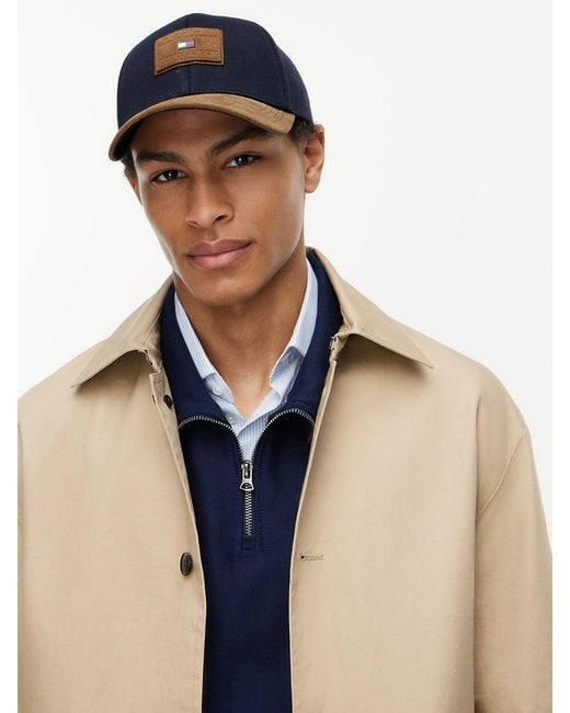 Cappello Da Baseball Con Visiera Scamosciata di Tommy Hilfiger in Blue da Uomo