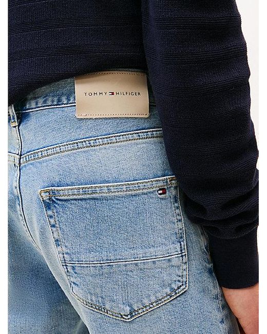 Tommy Hilfiger Denton Faded Jeans Met Rechte Broekspijpen in het Blue voor heren