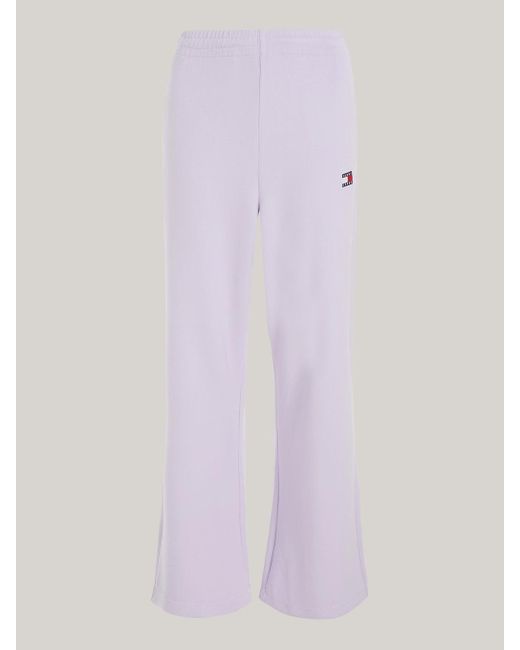 Tommy Hilfiger Purple Tommy Badge Relaxed Wide Fit Joggers