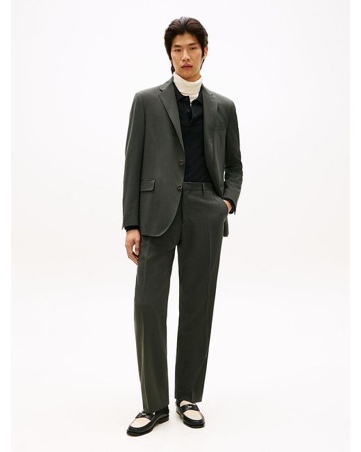 Tommy Hilfiger Black Technical Twill Regular Fit Blazer for men