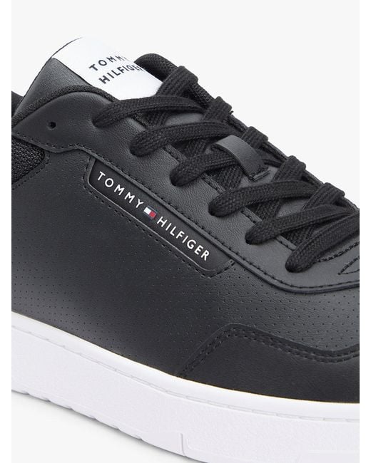 Tommy Hilfiger White Fine Cleat Basketball Trainers With Leather for men