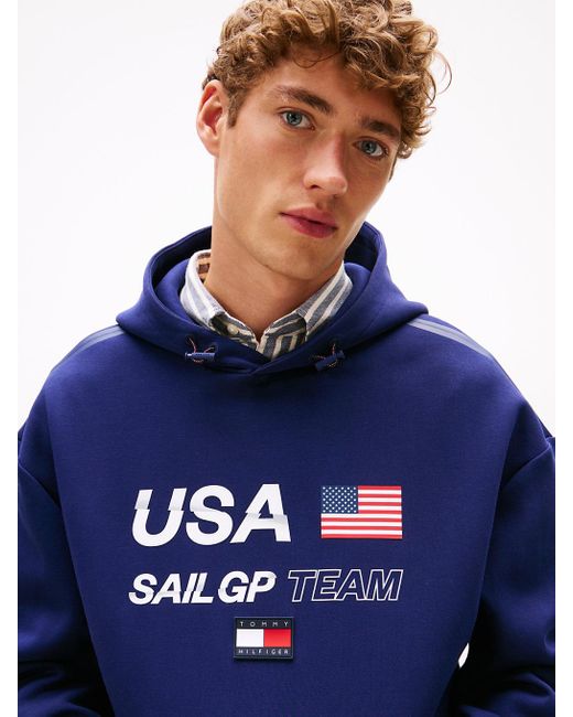 Sweat À Capuche Tommy X U.S. Sail Gp Team Tommy Hilfiger pour homme en coloris Blue