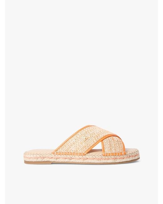 Tommy Hilfiger Natural Raffia Th Monogram Espadrille Mules