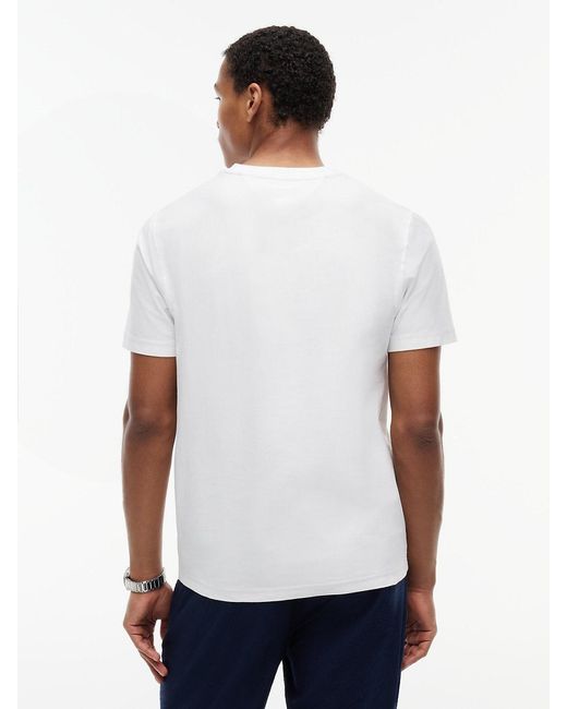 Tommy Hilfiger White Graphic Embroidery Jersey T-Shirt for men