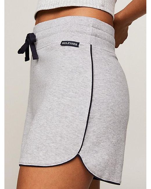 Shorts de pijama con monotipo Hilfiger Tommy Hilfiger de color Gray