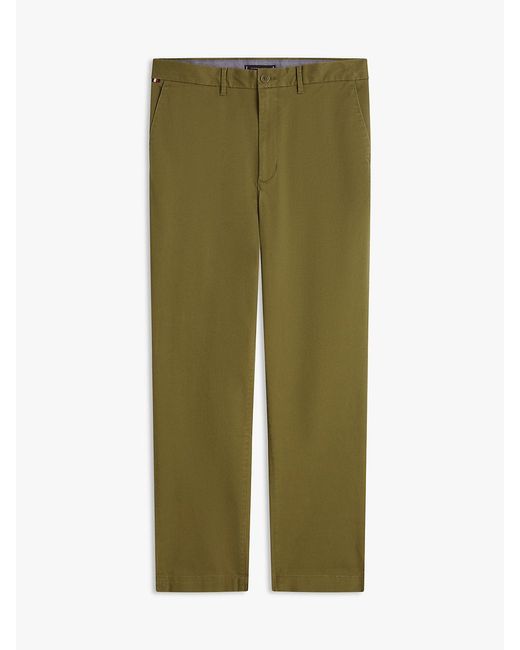 Tommy Hilfiger Blue Dover Signature Tape Relaxed Twill Chinos for men