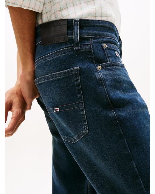 Tommy Hilfiger Blue Austin Faded Slim Tapered Leg Jeans for men