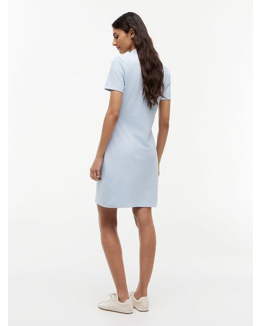 Tommy Hilfiger White 1985 Slim Pique Mini Polo Dress