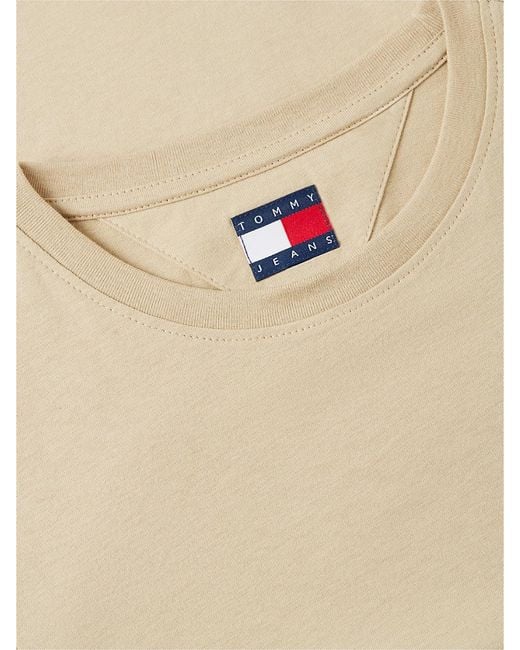 Tommy Hilfiger Blue Flag Embroidery Slim Crew Neck T-Shirt
