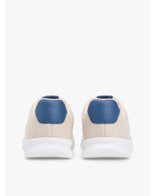 Tommy Hilfiger White Hilfiger Monotype Lightweight Knit Trainers for men
