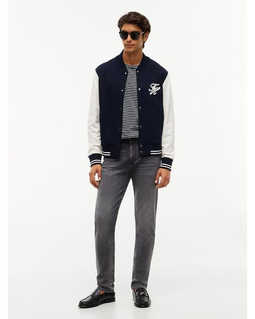 Tommy Hilfiger Green Bleecker Whiskered Slim Jeans for men