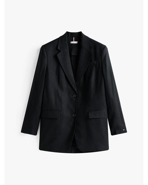 Blazer Monopetto Relaxed Fit di Tommy Hilfiger in Blue
